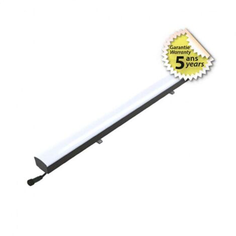 Linéaire LED LINE S - 50W Miidex Lighting® blanc-neutre-5000k - noir (1/5)