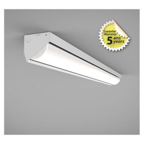 Plafonnier LED Asymétrique Saillie/Suspendu AC200/240V 25W 3950lm 110° 1225mm IP20 - Blanc Naturel 4000K (1/5)