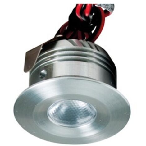 Encastré BALI LED 4 rond fixe alu brossé 3000K 2,5W IP44 - EUROPOLE - 461120 (1/3)