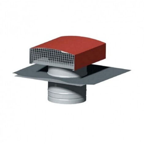 CHAPEAU METALLIQUE DE TOITURE D160 MM TUILE (1/2)