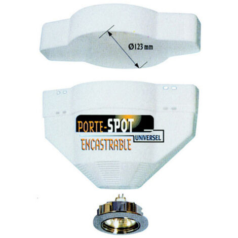 Aric – Porte-spot encastrable B1 pour spot Ø16/103mm – Lampe GU10 50W max – Fixation pour intérieur – Usage professionnel (1/3)