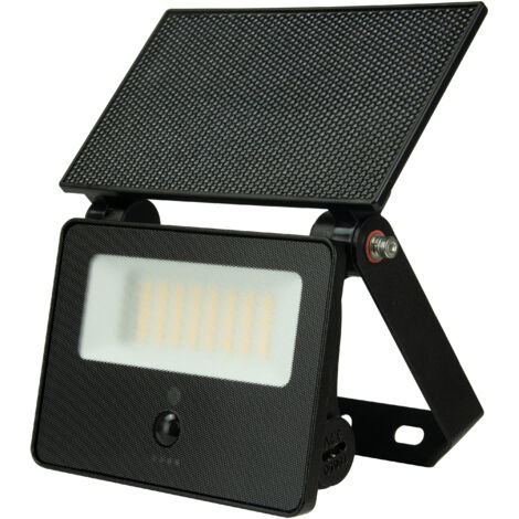 TONIK SOLAIRE Projecteur solaire rectangulaire 3000K 11W 800lm 25000h 110° IP65 ARIC 51771 (1/5)