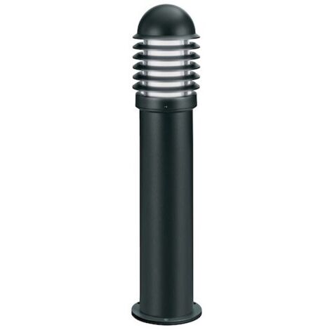 Aric – Borne d'extérieur IP44 IK07 73cm – Aluminium noir RAL 9005 – Douille E27 100W max – Résistance aux chocs – 1798 (1/3)