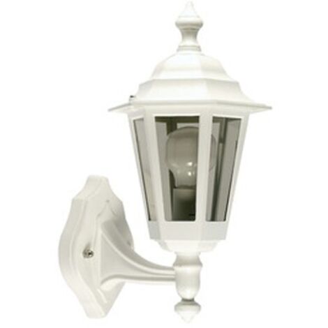 NIZA Applique Mur Ext. IP43 IK02 blanc E27 60W max. Lpe non incl. ARIC 1934 (1/3)
