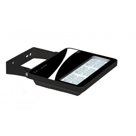 SUNSET Proj. Ext. IP65 IK08 noir angle 50° LED intég. 50W 3000K 4000lm ARIC 50248 (1/4)