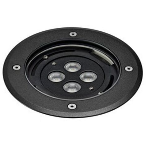 TECNISOL 150 Enc.Sol Ext. IP67 IK10 rond noir LED 12W 45° 3000K 650lm ARIC 50662 (1/4)