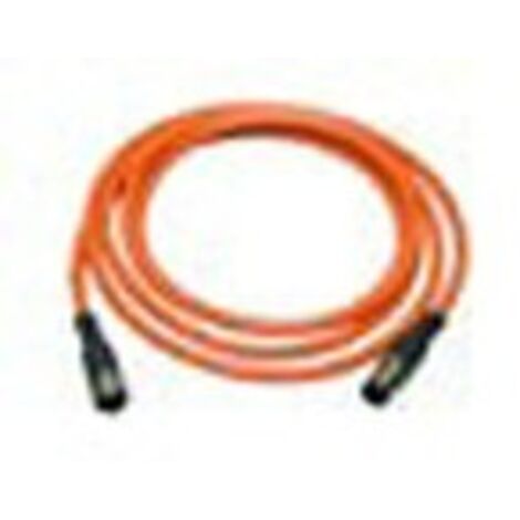 Cable prolongateur exterieur 2m anti UV orange connectique M12 pour luminaire ARIC 5604 (1/2)