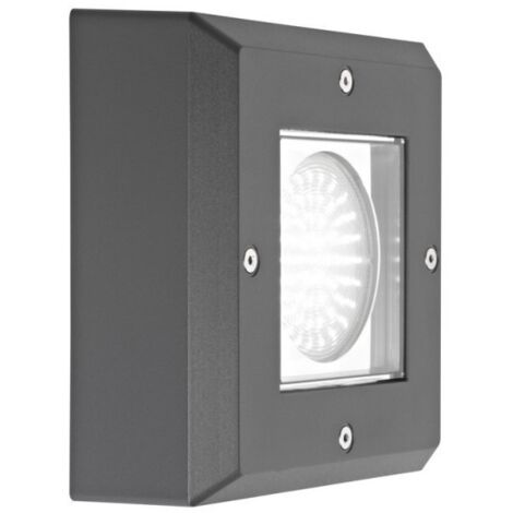 LUXMUR 3 Applique Mur Ext. GX53 IP66 IK07 carré graphite Lpe non incl. ARIC 1740 (1/3)