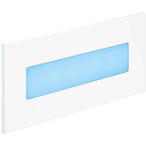 BALIZ 3 Encastré Mur rectang. fixe blanc LED intég. 3,8W bleu ARIC 50383 (1/5)
