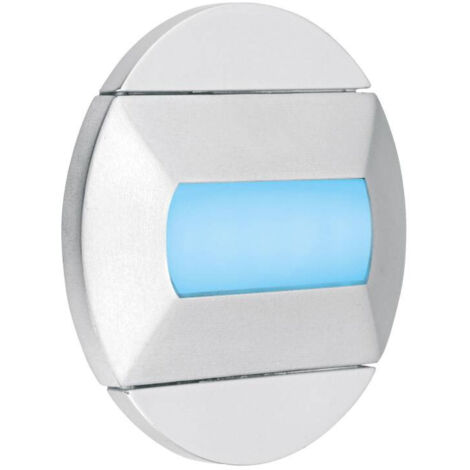 BALIZ Encastré Mur rond fixe gris LED intég. 1,2W bleu ARIC 50414 (1/5)