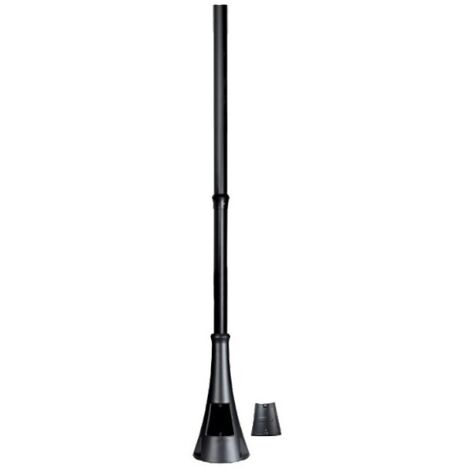 Aric – Poteau d'extérieur en aluminium noir Ø60mm – Hauteur 3m – Trappe de visite pour accès facile – 3131 (1/4)