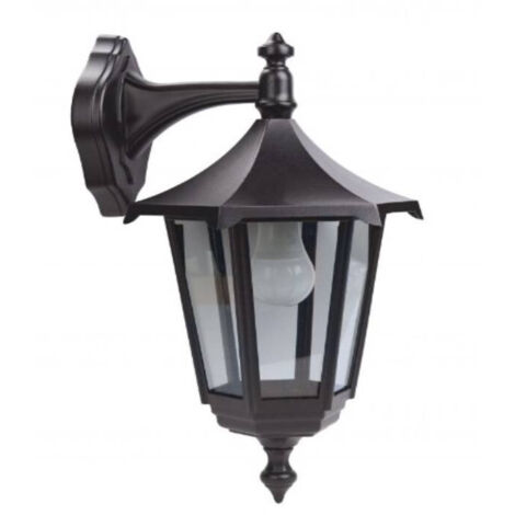 MONACO Appl. Mur Ext. (haut) IP43 IK02 noir E27 100W max. Lpe non incl. ARIC 3036 (1/3)