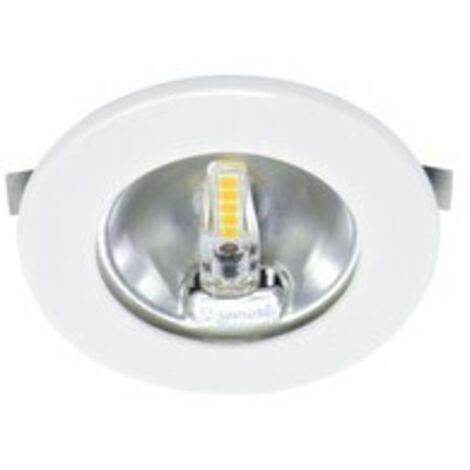 spot encastré à led - aric s307 - 1.8w - 3000k - blanc - aric 50773 (1/4)