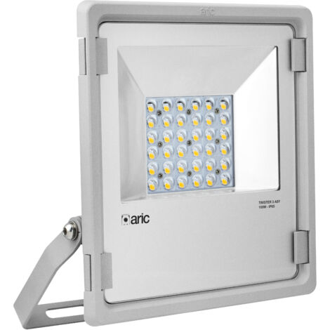 TWISTER 3 ASY Proj. Ext. IP65 IK08 gris 90° LED integ. 96.9W 3000K 11000lm ARIC 50872 (1/5)