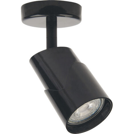 Spot sur patère JUDY 01 GU10 noir orient. LED 5W CCT 500lm 25000H incl. ARIC 4471 (1/2)