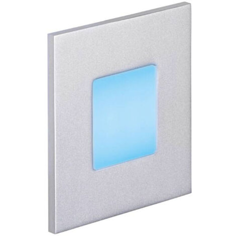 BALIZ 2 Encastré Mur carré fixe gris LED intég. 1,8W bleu ARIC 50382 (1/5)