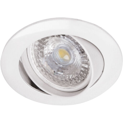GALAXY Encastré GU10 blanc a/lpe LED 4,5W 4000K 390lm dimmable par inter ARIC 51153 (1/4)