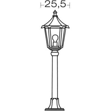 MONACO Lant.+Mat IP43 IK02 vert E27 100W max. Lpe non incl. haut.1,16m ARIC 3047