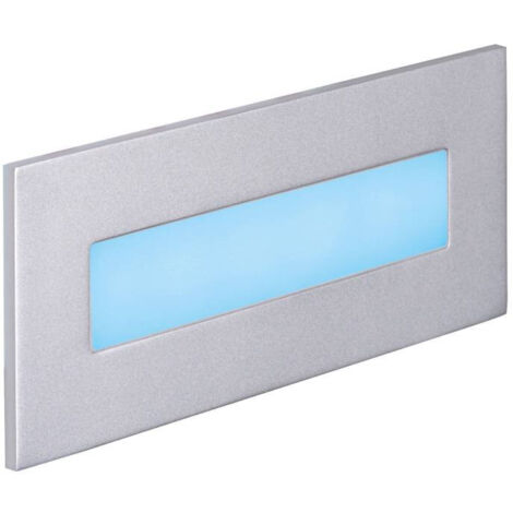 BALIZ 3 Encastré Mur rectang. fixe gris LED intég. 3,8W bleu ARIC 50384 (1/5)