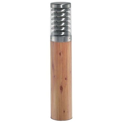KADO Borne Ext. IP65 IK07 bois E27 100W max. Lpe non incl. haut. 75cm ARIC 1893 (1/5)