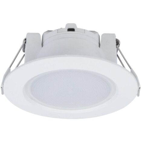 Aric – Downlight encastrable rond fixe 10W 4000K 800lm – IP44 pour salles d'eau – Angle 110° – Connexion sans outil – 50360 (1/5)