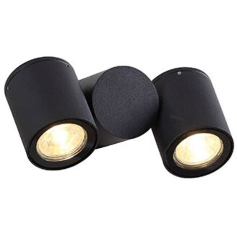 TOPAZE Appl. Mur Ext. IP54 IK08 2 têtes lpes LED 4W 3000K 500lm incl. ARIC 50917 (1/5)