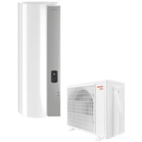 Atlantic – Ensemble chauffe-eau thermodynamique Calypso Split 150L vertical mural – COP 3,09 – Pilotage connecté via Cozytouch – ATLPACKSPLITCA150