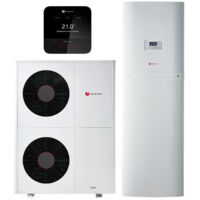 Saunier Duval – Pompe à chaleur air/eau monobloc GeniaAir Max 15 – Efficacité A+++ à 35°C – 14,3 kW – Ballon 188L – SAUAIRMAX15CST