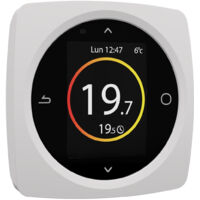 Thermor – Thermostat connecté 228 à piles – Communication radio ZigBee – Écran digital couleur – Programmation horaire personnalisable
