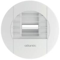Atlantic – Bouche VMC hygroréglable cuisine 10-40 m³/h – Débit de pointe 75 m³/h – Commande manuelle par cordon – Ø 125 mm