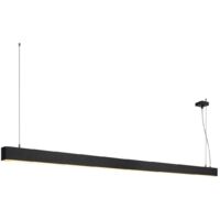 Suspension profilée GLENOS 2m noir SMD LED 103W 3000K - SLV - 1001406