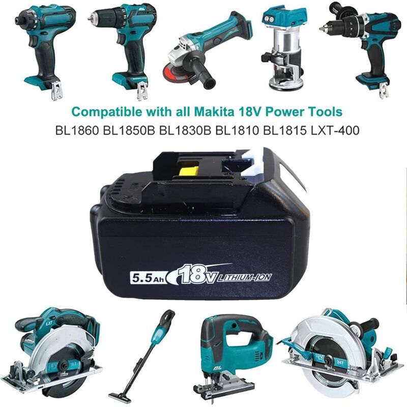 Produktbild von Original Akku Für Makita 18V 6AH BL1860B BL1850B BL1840B BL1830B LXT Ladegerä EB