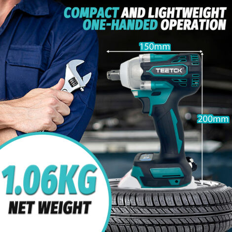 Impact wrenches，Brushless，Impact Wrench Screwdriver Electric Cordless 1/2 Inch Driver Tool  for Car Tyre Wheel +4 Sockets&Drill Bits+2x 5.5A Battery+Charger,Compatible with Makita Battery 18V
