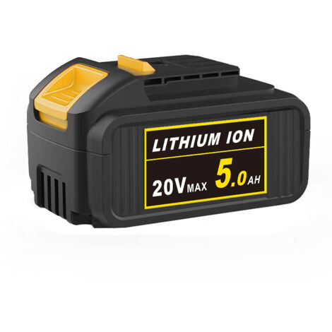 Replacement Battery 5.0Ah DCB184 N394624 DCB184-XJ DCB182 Lithim XR Li-ion,Compatible with Dewalt Tool and Charger