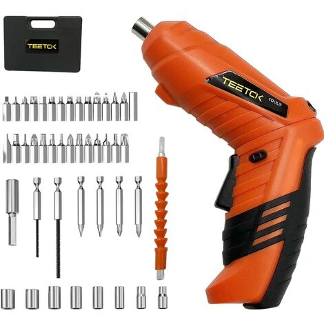 Mini Cordless Electric Screwdriver High Torque Screwdriver Set Power Tools  Set Rechargeable Multifunctional Electric Screwdriver