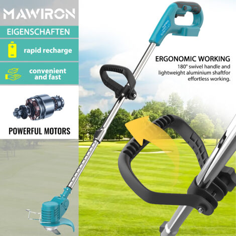 Cordless Strimmer Grass Trimmer Garden Edger Cutter Lawn Mower (Not  Included Battery and Charger),Compatible with Makita Battery