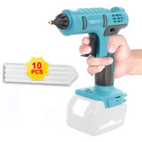 Glue Guns,Cordless Hot Melt Glue Gun, with 10pcs 11mm Glue Sticks for DIY, Crafts & Repairs ( No Battery),Compatible with Makita Battery
