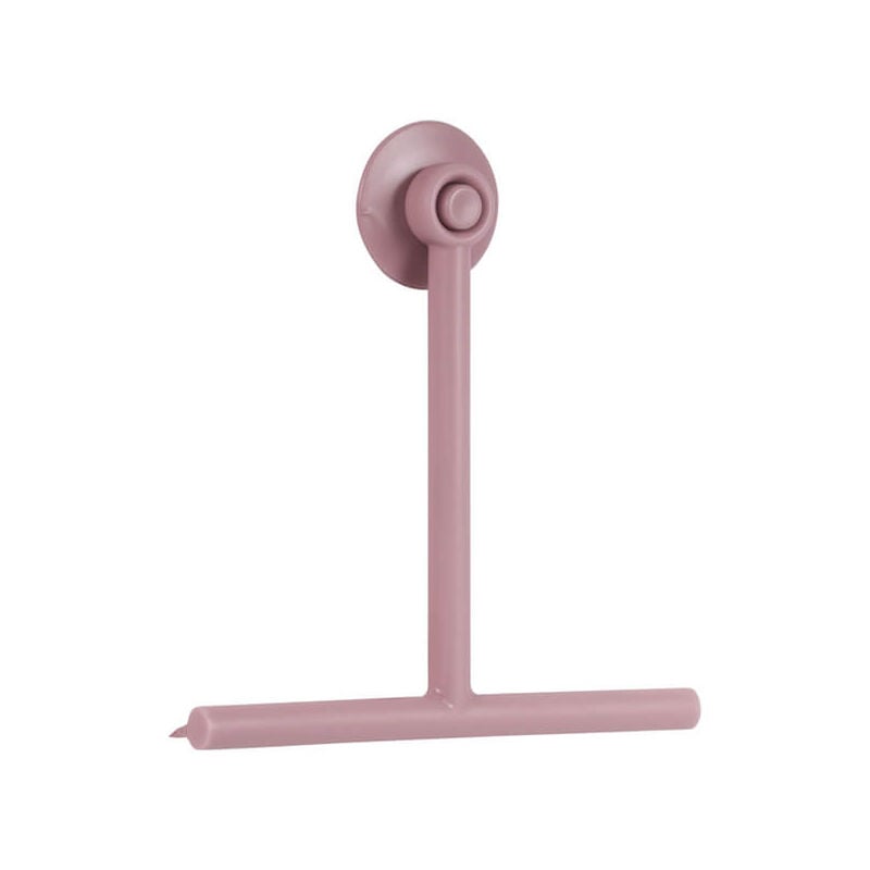 Showerdrape Rocco Light Pink Bathroom Shower Squeegee & Holder