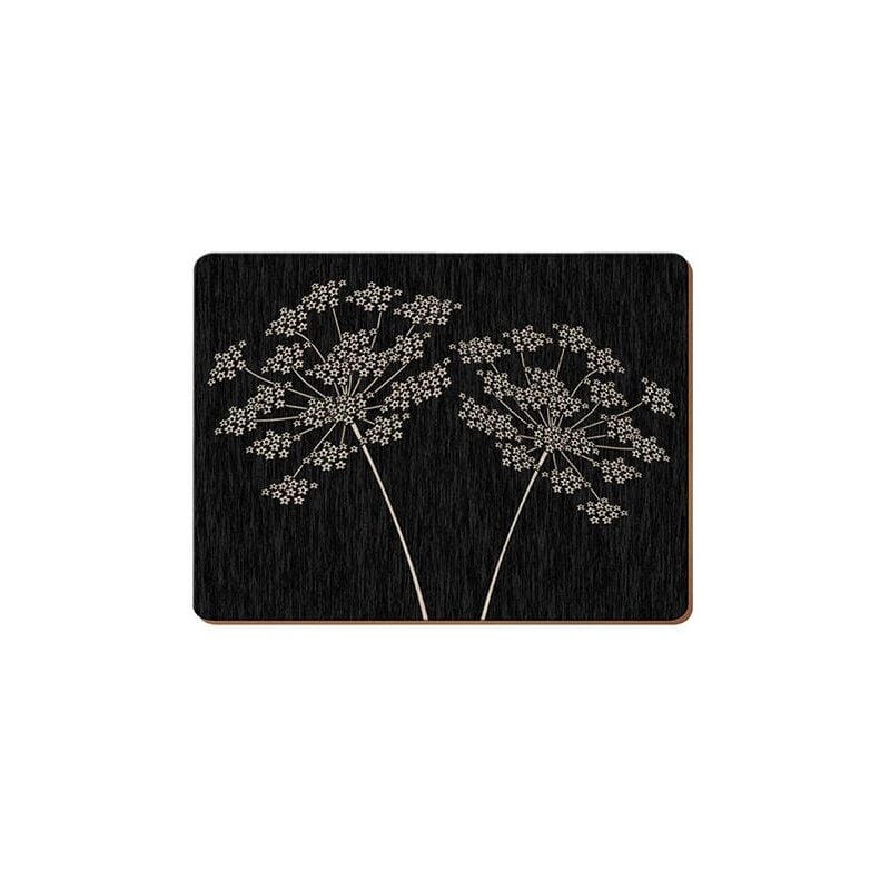 Creative Tops Silhouette Set Of 4 Large Premium Placemats