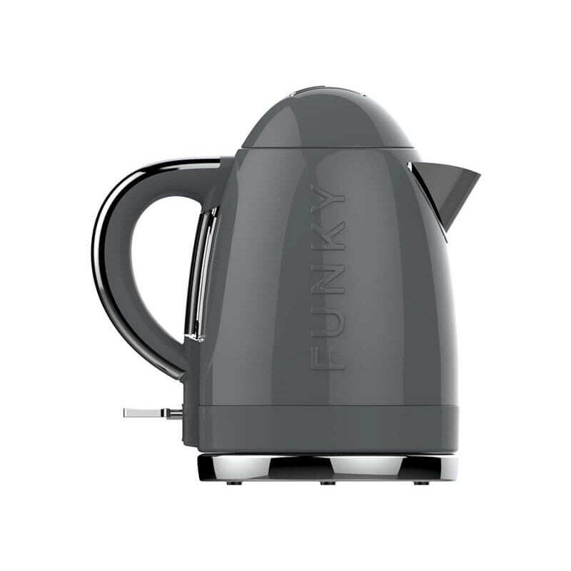 Sleek Modern Black & Copper 1.8L Electric Kettle & 2 Slice Toaster  Breakfast Set