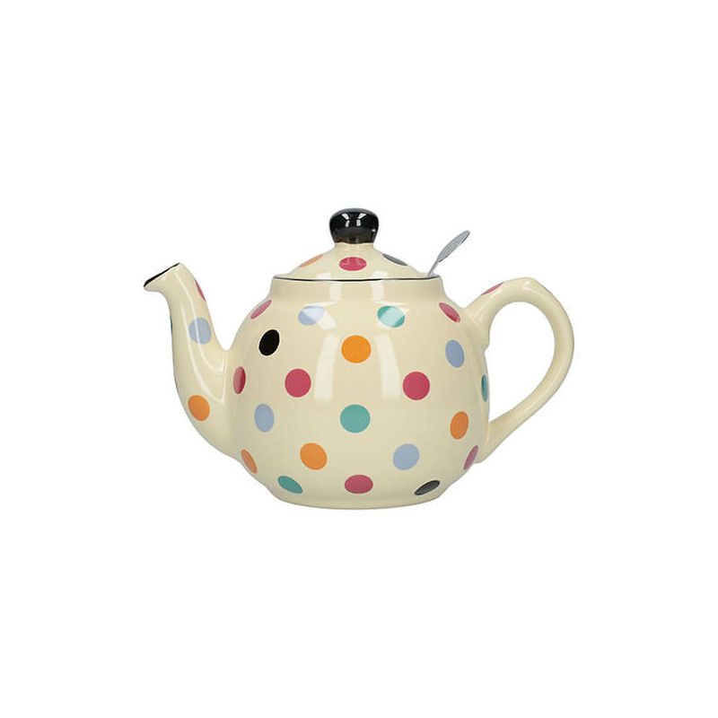 London Pottery Globe Large Teapot with Strainer, Ceramic, Red, 8 Cup (1.8 Litre)