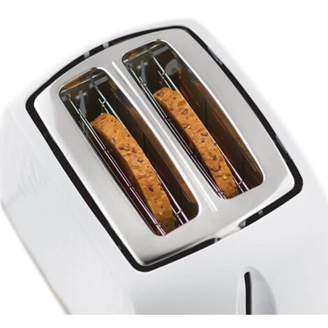 Russell Hobbs Honeycomb 2 Slice White Toaster