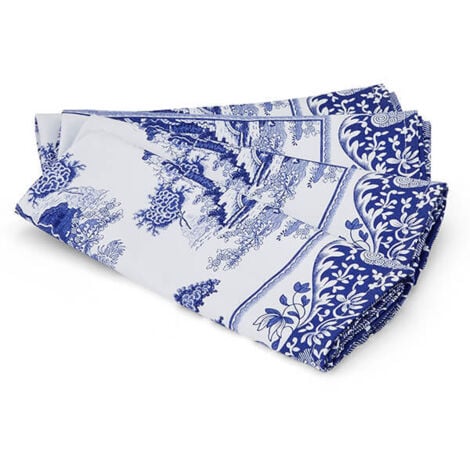 Spode Blue Italian Set of 4 Cotton Napkins