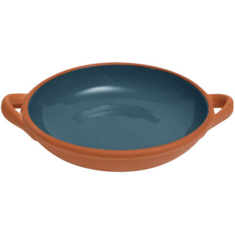 Dexam Sintra Large Glazed Terracotta Tapas Dish Ink Blue