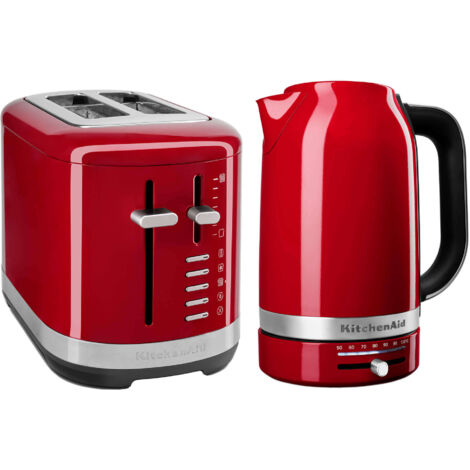 KitchenAid Breakfast Suite Empire Red 1.7L Kettle and 2 Slice Toaster Set (1/5)