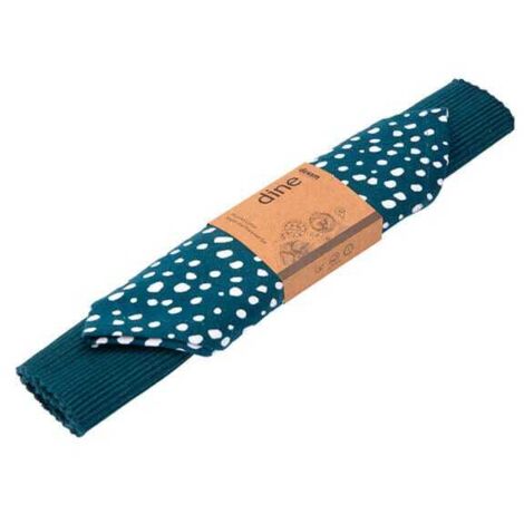 Dexam Sintra Recycled Cotton Spotted Napkin and Placemat Set Ink Blue (1/2)