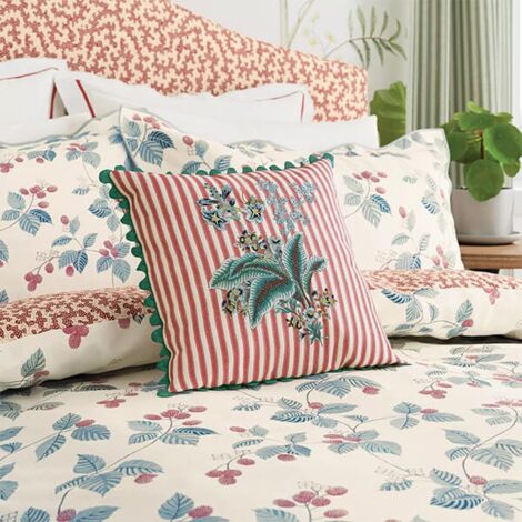 Sanderson Rubus Raspberry 45X45cm Cushion