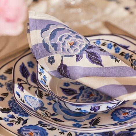 Cath Kidston Strawberry Garden Blue Set of 4 Napkins