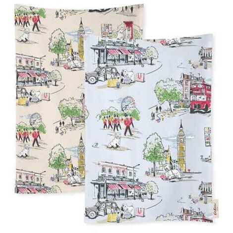 Cath Kidston Billie Goes To Town Set of 2 Tea Towels (1/2)