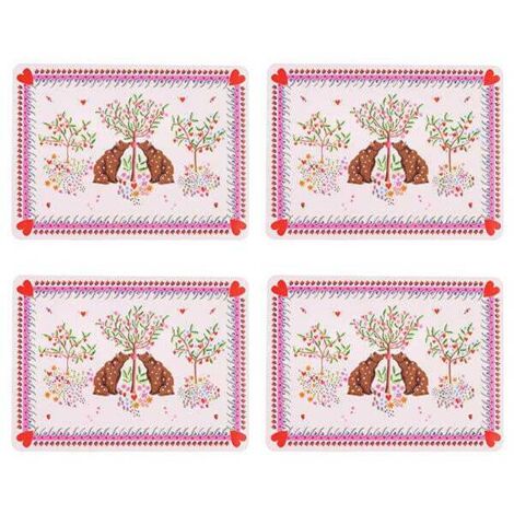 Cath Kidston Oh My Heart Set of 4 Cork Backed Placemats